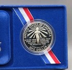 1986S Proof Liberty Silver Dollar Ellis Island Velvet Case +COA — photo 6