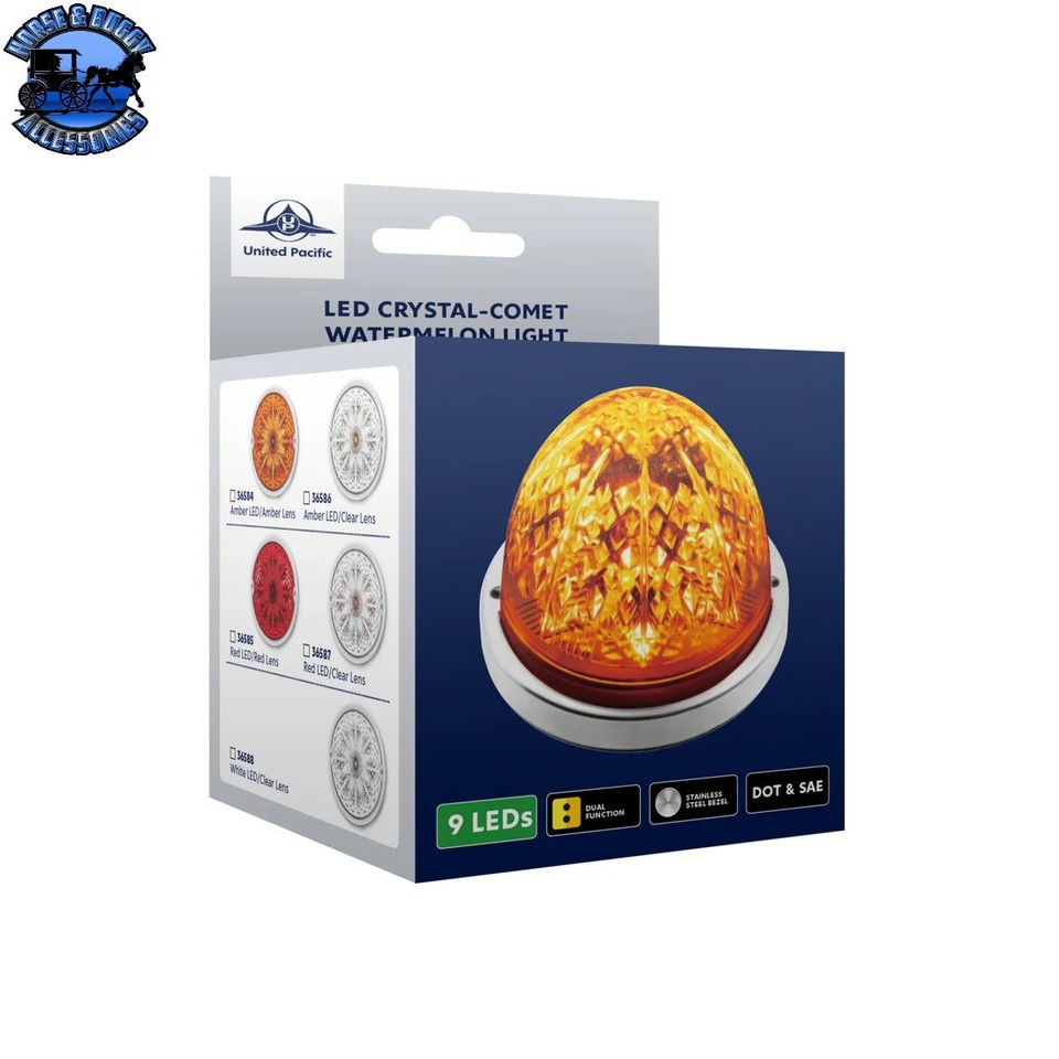 Crystal-Comet 9 LED Dual Function Watermelon Light With Stainless Steel ...