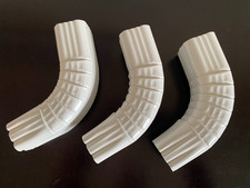 Gutter Downspout Elbow 2x3 "A" Style White Aluminum 3 Pack "NEW"