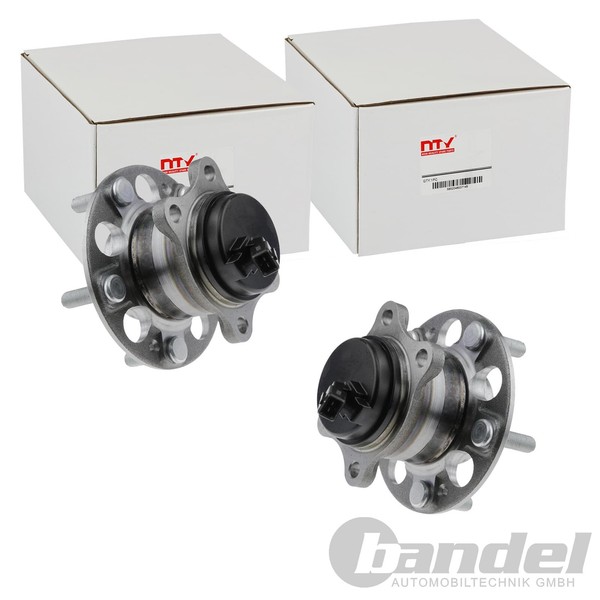 2X Nty RADLAGER-SATZ Hinten Passend FÜR Hyundai Elantra Ioniq Kona Kia Niro-image
