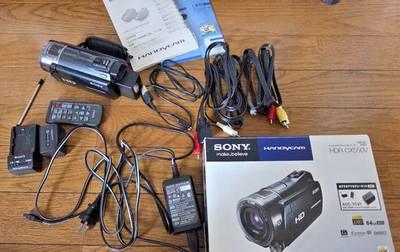 Sony Handycam HDR-CX550V 64GB HD Camcorder Black Boxed Mint w