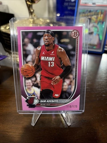 2025-26 Bowman Bam Adebayo Pink /175 Miami Heat Basketball