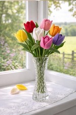 DK Knitting Pattern Only  Tulip Flowers Bouquet Realistic Knit Gift UK DIY