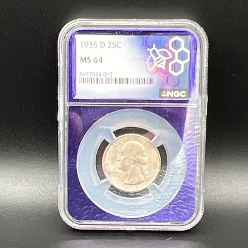 1935-D Washington Quarter Silver NGC MS64 25C Denver Uncirculated