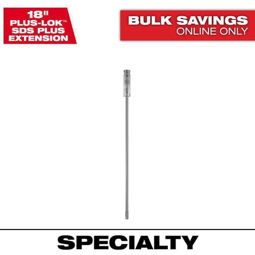 Milwaukee PLUSLOK 18 in. SDS-PLUS Carbide Bit Extension