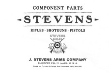 Component Parts - Stevens Rifles Shotguns Pistols - Many Models Listed