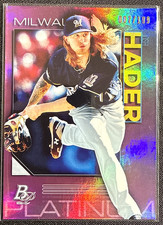 2020 Bowman Platinum - Josh Hader #87 - Purple /199 Milwaukee Brewers