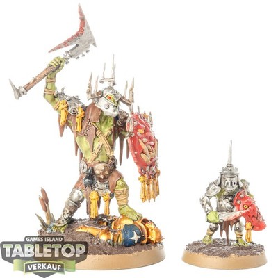 Orruk Warclans - Killaboss with Stab-grot - bemalt