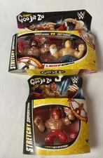 New GooJitZu Stretchy Superstars 3 Pc- Set Roman & Rhodes Plus Mysterio Action
