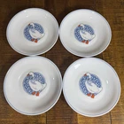 Vtg Arcopal France Country Goose Milk Glass Luncheon Plate Cottagecore Grannycor