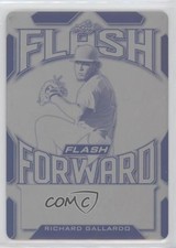 2020 Leaf Flash Forward Printing Plate Black 1/1 Richard Gallardo #RG3 4z8