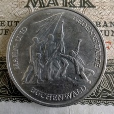 1972 East German DDR 10 Mark Coin-Buchenwald Memorial WW2  V246