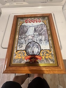 COORS Light Beer Wolf Sign | eBay