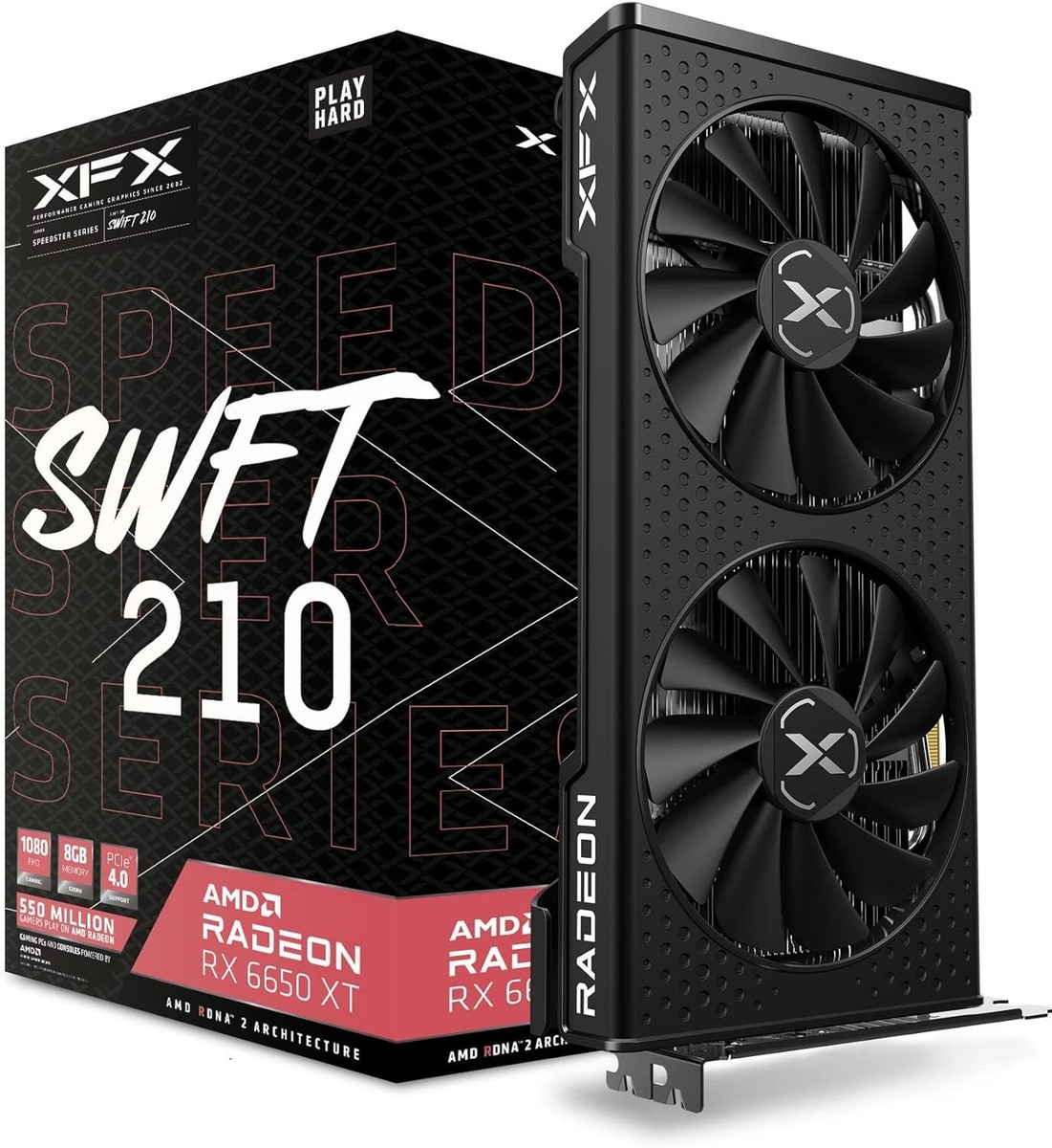 XFX Speedster SWFT210 Radeon RX 6650XT CORE 8GB GDDR6 Gaming Video