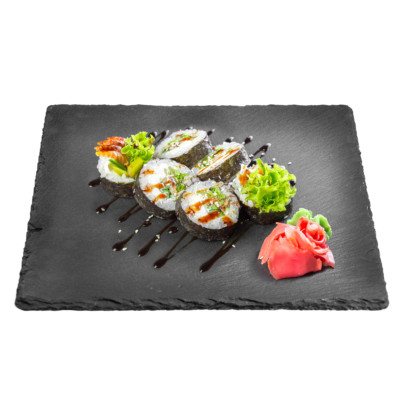 Sendez Sottobicchieri In Ardesia Naturale - Set Da 8 Pezzi Quadrati Con Piedini Antiscivolo, 10x10 Cm
