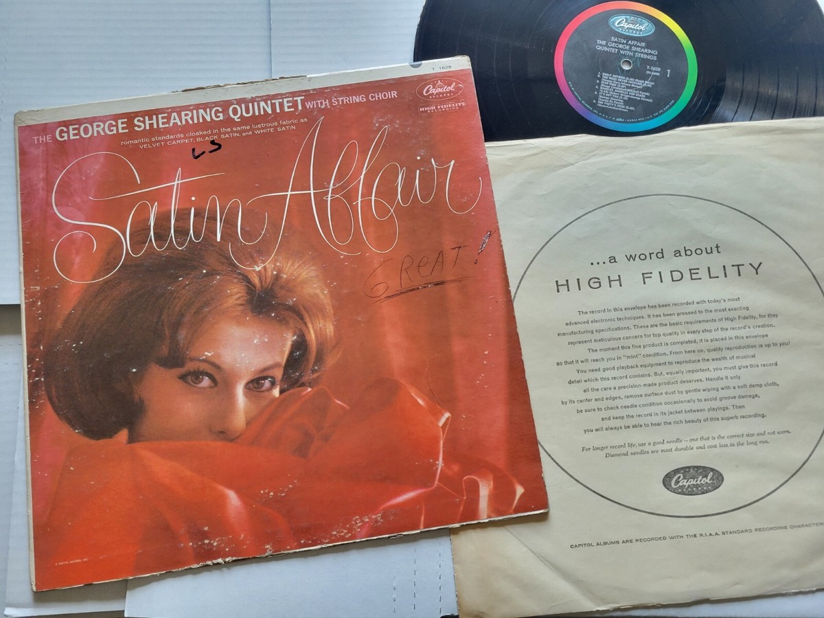 GEORGE SHEARING QUINTET - Satin Affair 1962 MONO Jazz Easy 