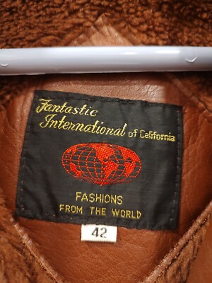 Vintage 1980s Men's Brown Leather Jacket, Size 42 | eBay