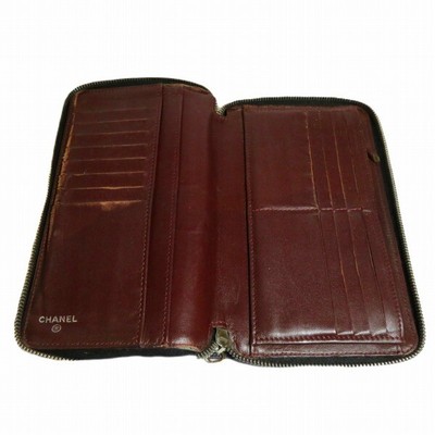 CHANEL Matelasse Organizer Round Zipper Long Wallet for Free 