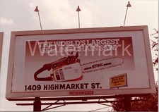 Vtg 1981 Stihl Chainsaw Taylor Rental Center Billboard Sign Georgetown SC Photo