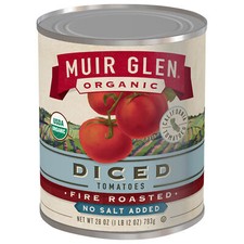 Muir Glen Tomatoes Diced Fire Roasted 28 oz (Pack Of 12)