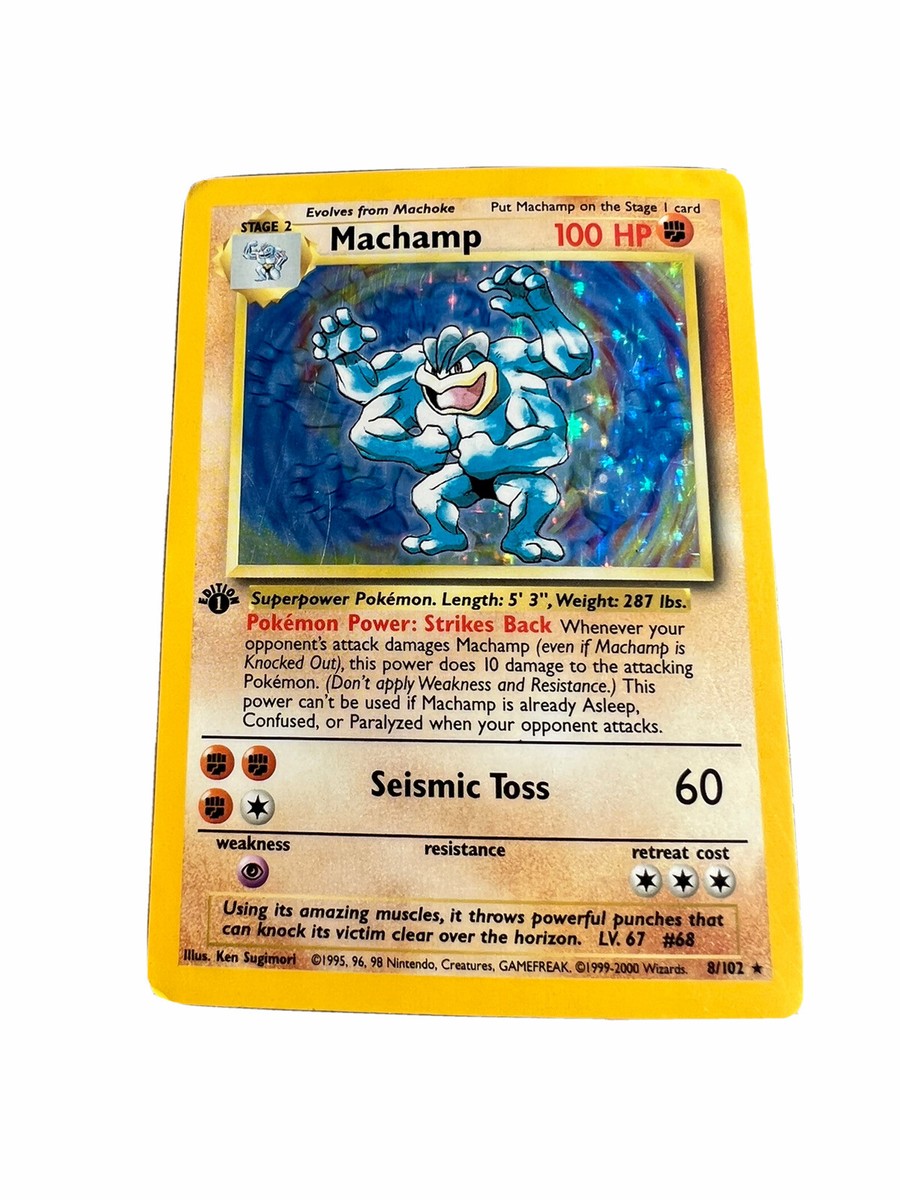【希少】海外版 ポケモンカード スターターセット　Machamp初版ホロカード付 1st Edition Machamp Original Base Set Holo Rare 8/102 Pokemon Card