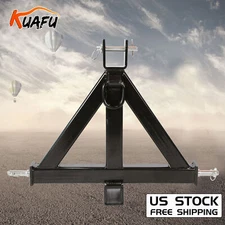 3 Point 2" Receiver Trailer Hitch Category 1 Heavy Duty Tractor Tow  Drawbar