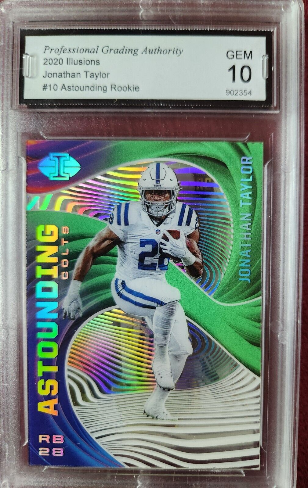 Jonathan Taylor 2020 Illusions #A10 Astounding RC PGA:10