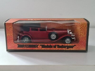 Streichholzschachtel Y4 1930 Modell ''J'' Duesenberg Models of Yesteryear verpackt Vintage