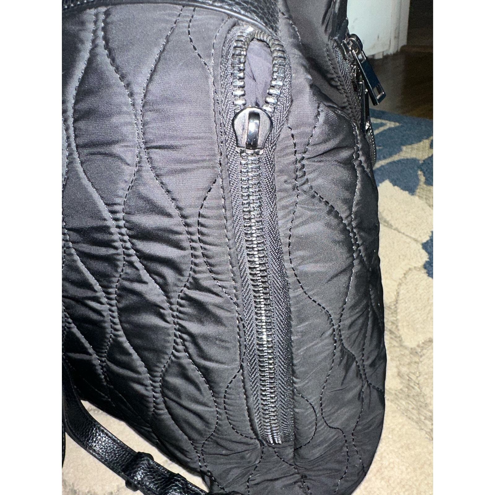 Fabletics Black Quilted Backpack - image 6