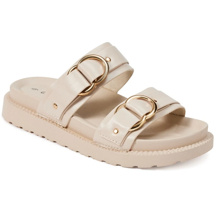 Double buckle slides sales