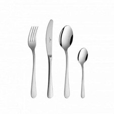 Gerlach Set di Posate Lucido Antica, Acciaio Inox, Argento, 30 x 27 x 5 cm, 24 u