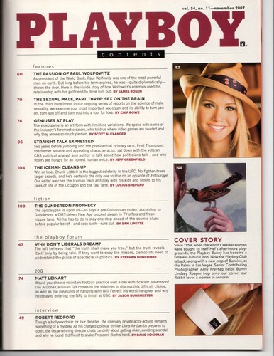 Playboy Magazine - Nov 2007 - Lindsey Roeper cover | eBay