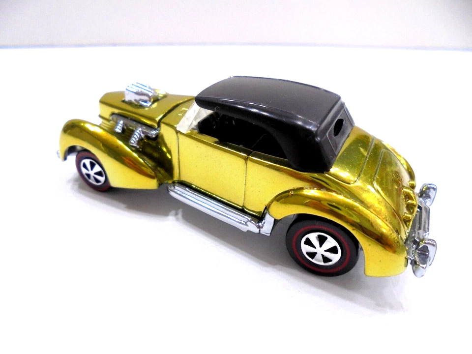 Redline Hotwheel Classic Cord CUSTOM YELLOW SPECTRAFLAME/CLUB CAR 1 Of 1 BLT - Image 2 of 4