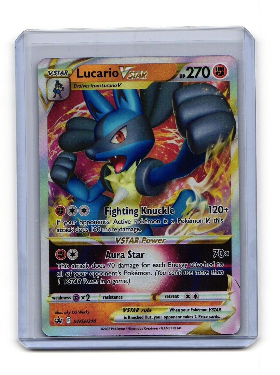 ★Star③★ Lucario VStar SWSH214 Pokemon Promo Card | eBay