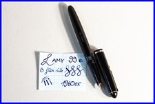 LAMY 99 e Kolben-F&uuml;ller in SCHWARZ & GOLD mit B / breite 585 14K Feder