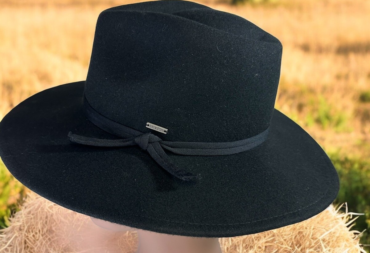 NWT Brixton Cowboy Hat Women\'s Black Size S Black Adjustable Solid Comfort Black Size S Brixton Hats for Women for sale | eBay main image 4