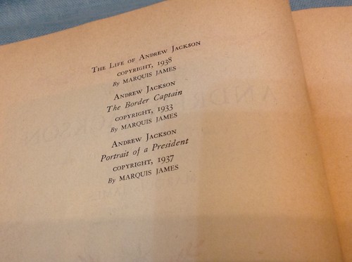 1938 Book The Life of Andrew Jackson by James Marquis - Picture 5 of 5