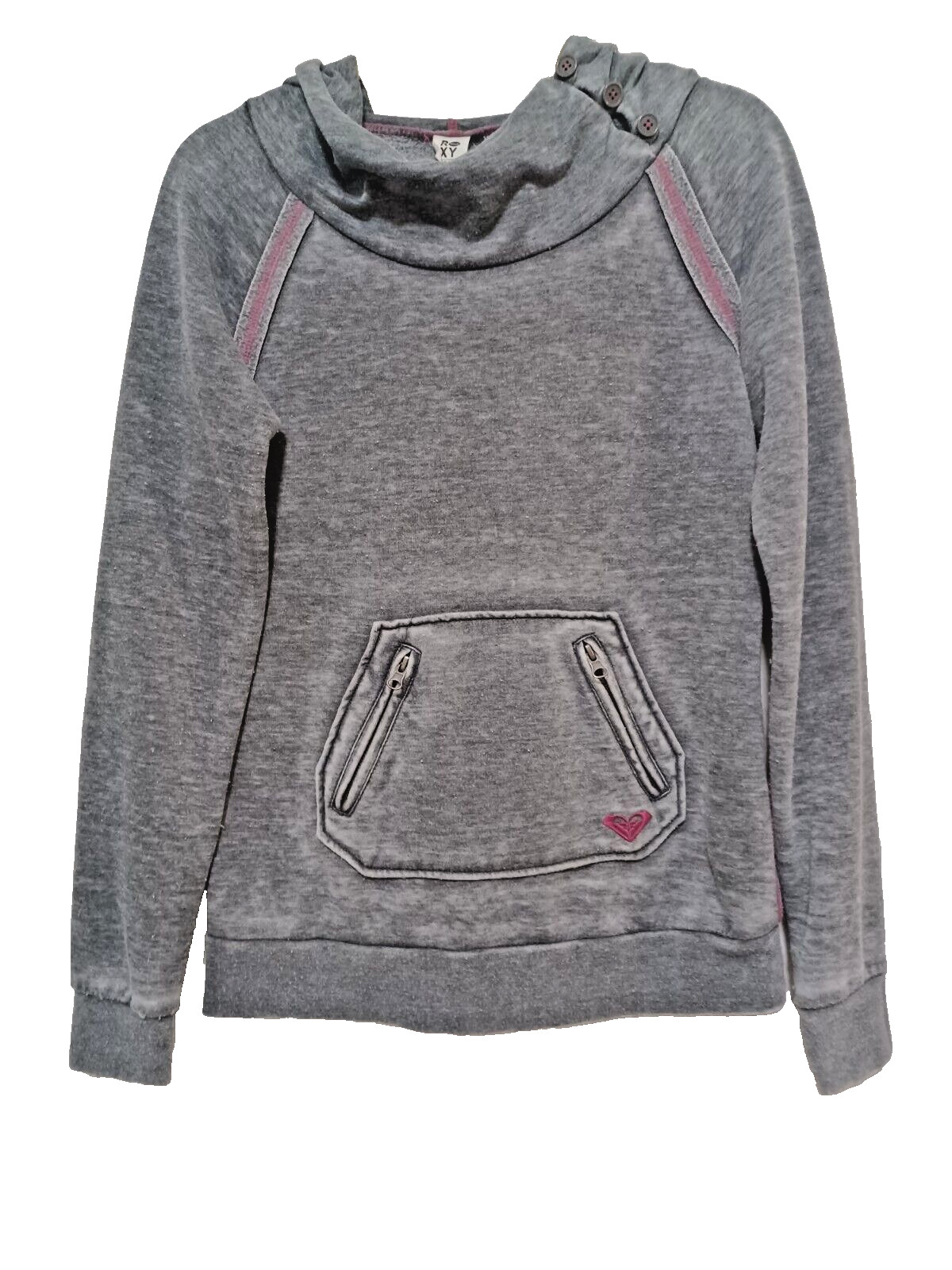 💗 SIZE SMALL HEATHERED GRAY ROXY SOFT SWEATSHIRT… - image 1