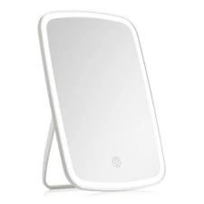 5.9x8.6in Lighted Makeup Mirror Vanity Desk Mirror Mirror w/Adjustable Light