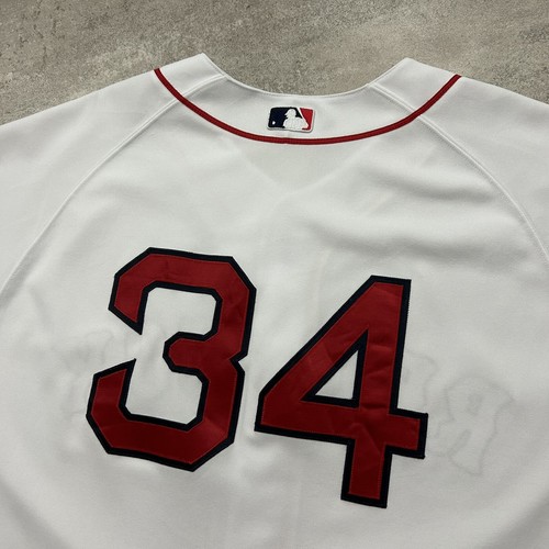 VTG 00s MLB BOSTON RED SOX DAVID ORTIZ MAJESTIC AUTHENTIC JERSEY SIZE 52 WHITE - Picture 3 of 7