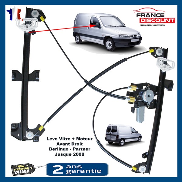 Fensterheber Mit Motor Vorne Rechts Berlingo Partner 1996 A 2008 9222G1 9222.G1-image