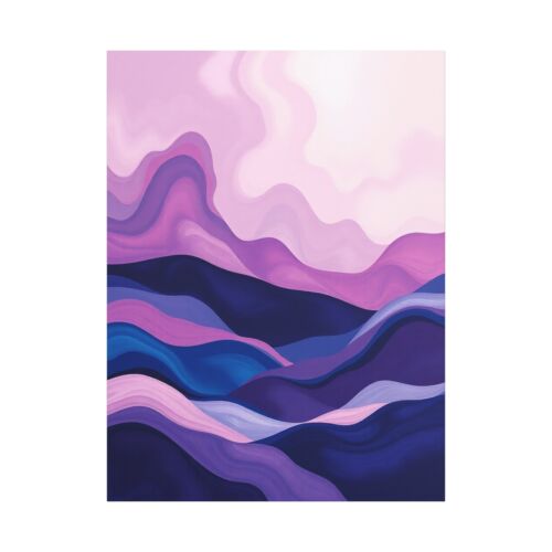 Abstract Minimalist landscape rolling hills print Matte Canvas, Stretched, 1.25" - Picture 22 of 25