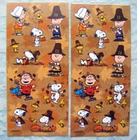 Peanuts Gang - Thanksgiving - Hallmark Scrapbooking Stickers 2 Sheets Nwop 2 Peanuts Gang - Thanksgiving - Hallmark Scrapbooking Stickers 2 Sheets Nwop 2