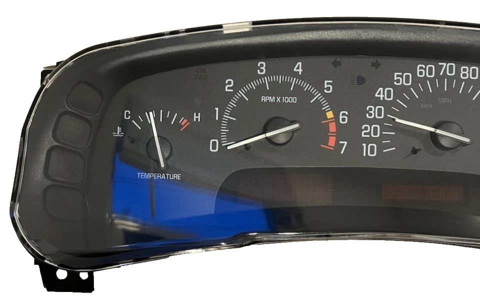 00-03 BUICK PARK AVENUE GAUGE CLUSTER INSTRUMENT PANEL SPEEDOMETER 16254974 OEM - Image 2 of 4