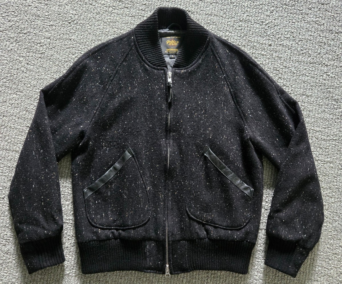 Golden Bear X Unionmade Donegal wool varsity jacket S
