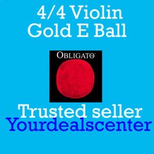 Pirastro Obligato Violin String Set 4/4 Gold Ball E