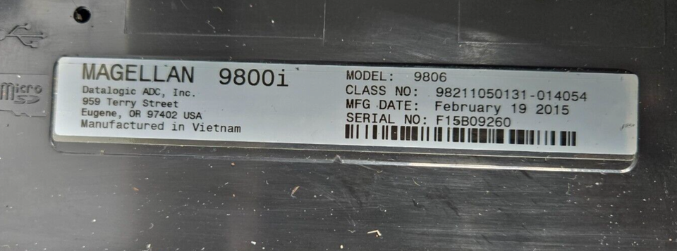 Datalogic Magellan 9800i (9806) Grocery 2D Scanner Scale Power Tested ...