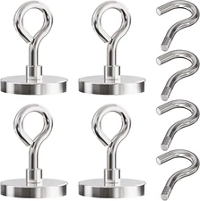 Neodymium Heavy Duty Magnet Hooks, 160Lbs Pulling Force Strong Fishing Magnets 1