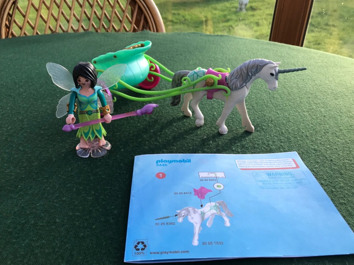 Playmobil Unicorn Carriage and Butterfly Fairy (5446)