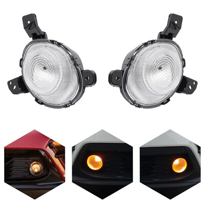 For 2019-2020 Kia Forte 2x Halogen Bumper Fog Lights Lamps Left+Right Clear Lens